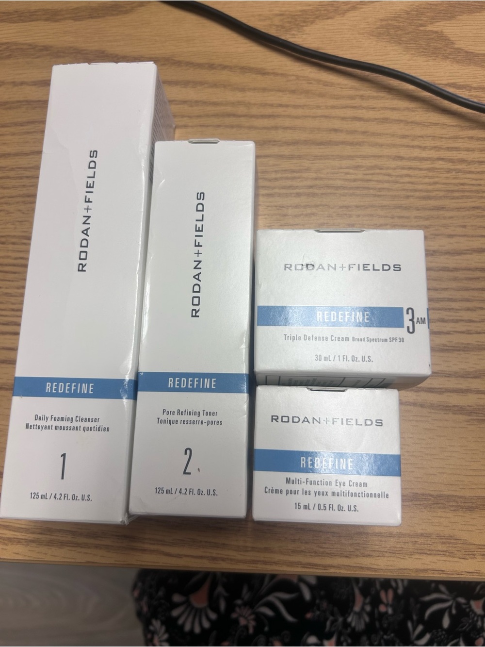 Rodan + Fields REDEFINE Eye Cream & Skincare Set in White and Blue